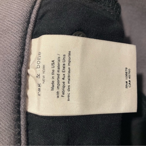 RAG & BONE Sz 27 Nina High Rise Ankle Skinny Black with Sheen Jeans - Picture 9 of 13